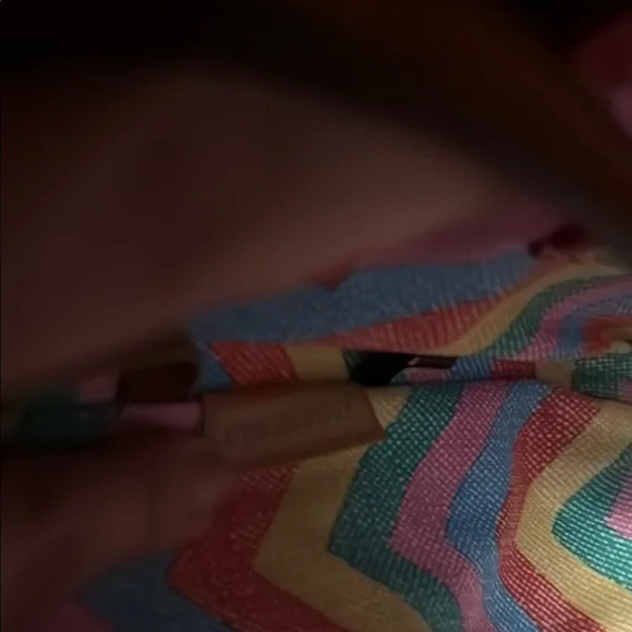 Dooney & Bourke Teal and Tan Leather Tote Bag - Picture 9 of 12